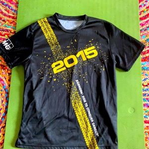 2015 Ride to Conquer Cancer mesh t-shirt.